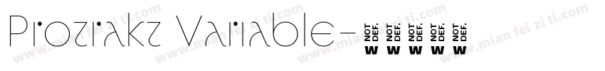 Protrakt Variable字体转换